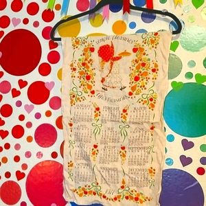 🌞Hollie Hobbie 1977 vintage calender linen